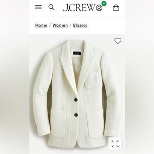J. Crew Boyfriend blazer in shimmer tweed